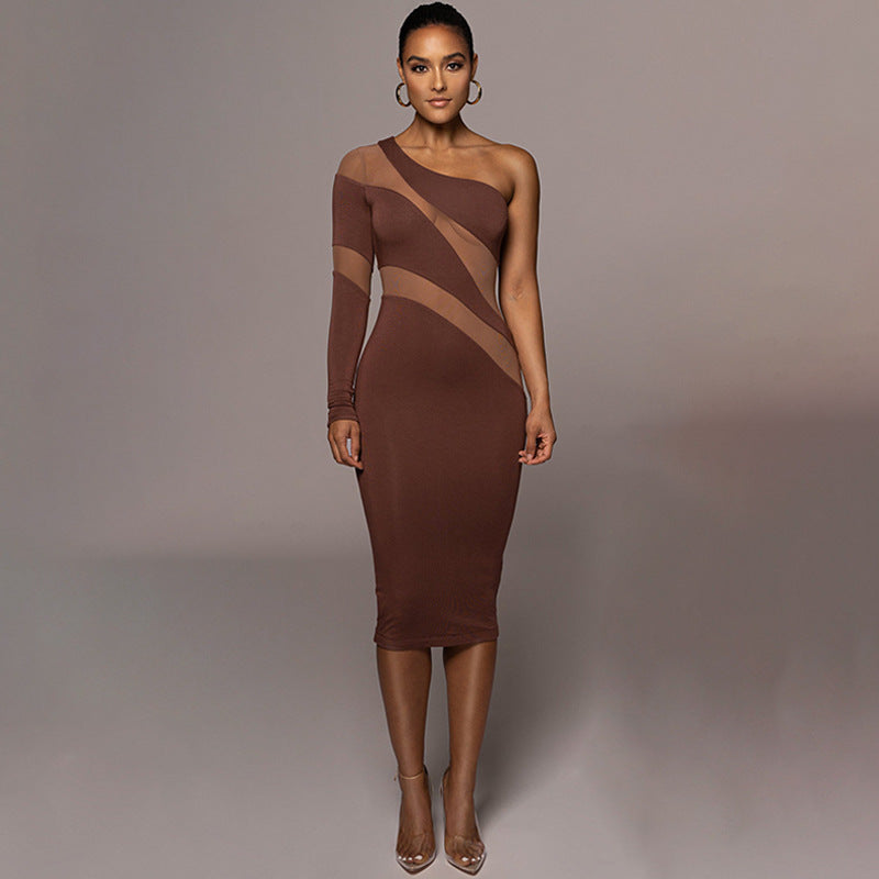 Mesh Panel Dress