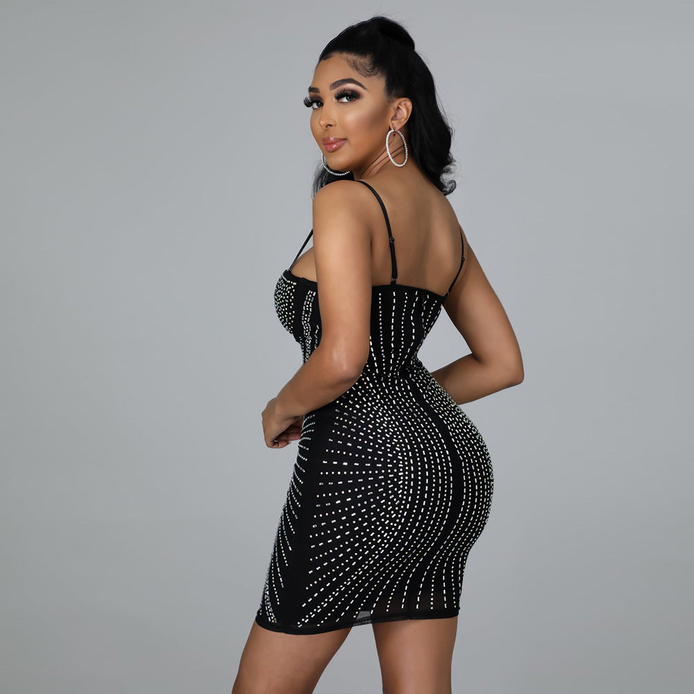 Rhinestone Bodycon Dress
