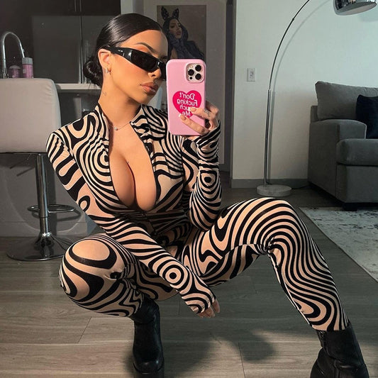 Retro Swirl Jumpsuit