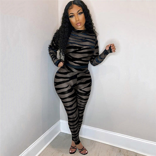 Tiger Print Jumpsuit
